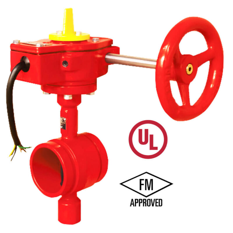 Butterfly Valve With Tamper Switch Grooved Type 300Psig UL/FM
LIV-BFV-DI-DFM-006